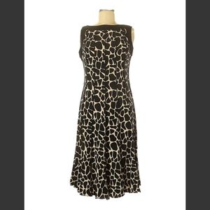Black and tan animal print dress size 6